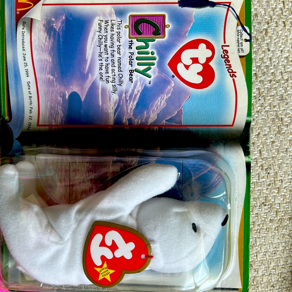 Ty Chilly The Polar Bear 1994 Rare Retired